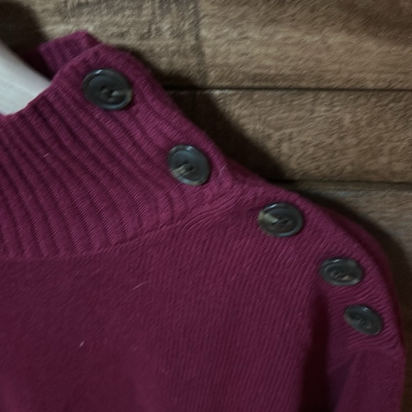 NWT Talbots Women's Cowl Neck Sweater - Berry - Picture 6 of 11